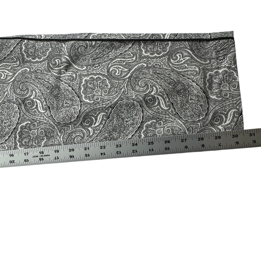 NWOT Dana Buchman Paisley Pants Womens 8 Black White Straight Leg Luxury Trouser - Picture 8 of 15